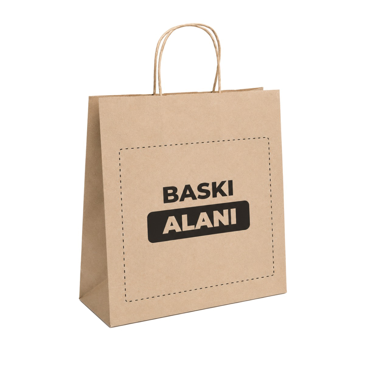 Baskılı kraft çanta
