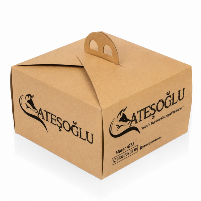 Saplı Pasta Kutusu Baskılı