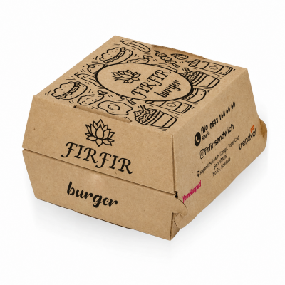Hamburger Kutuları Baskılı