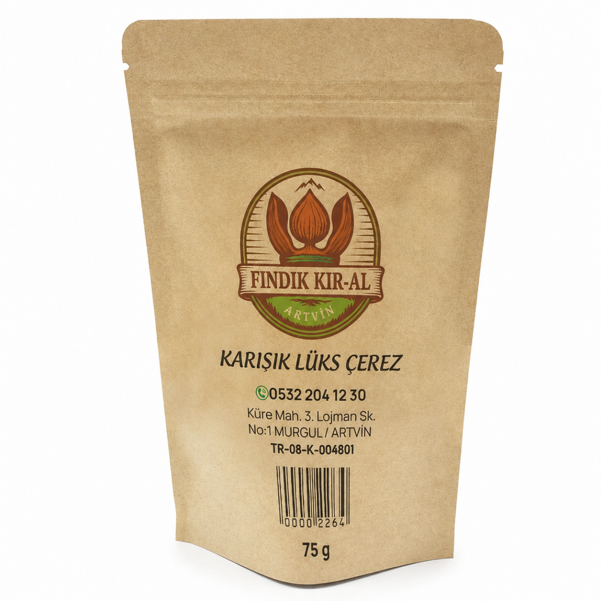 Penceresiz Alüminyum Kraft Doypack Baskılı